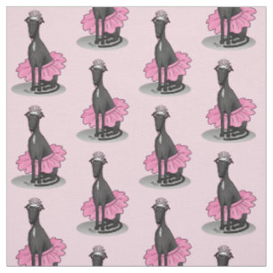 Ballerina Princess Greyhound Dog (schwarz) Stoff