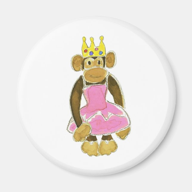 Ballerina Princess Monkey Magnet (Vorne)