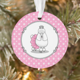Ballerina Princess Poodle Dog (blanc)