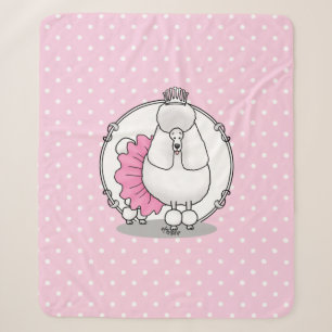 Ballerina Princess Poodle Dog (weiß) Sherpadecke