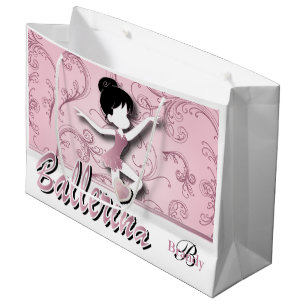 Ballerina-Puppe Rosa Tourmalin Personalisieren Große Geschenktüte