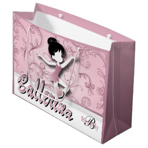 Ballerina-Puppe Rosa Tourmalin Personalisieren Große Geschenktüte