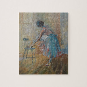 Ballerina-Puzzlespiel/Laubsäge mit Zinn