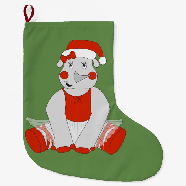 Ballerina Rhino - WeihnachtsSpecial Großer Weihnachtsstrumpf (Vorderseite)