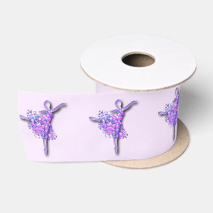 Ballerina Ribbon Ballet Tänzerin Lila Farbe Satinband