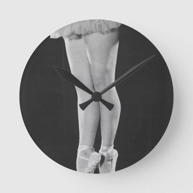 Ballerina Runde Wanduhr (Vorderseite)
