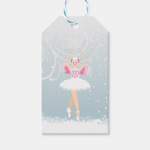 Ballerina, Schneeflocken Geschenkanhänger