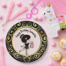 Ballerina schwarz und gold