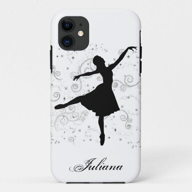 Ballerina-Silhouette iPhone 5 Fall Case-Mate iPhone Hülle (Rückseite)
