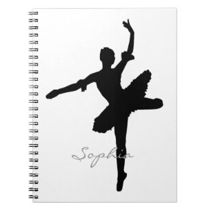 Ballerina-Silhouette Notizblock