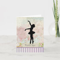 Ballerina Silhouette über Vintages Muster Vielen D