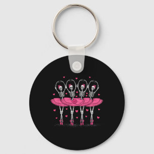 Ballerina Skelettanz Weihnachtsballon Schlüsselanhänger