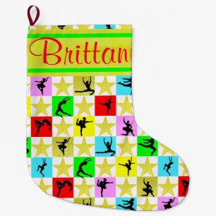 BALLERINA STAR PERSONALISIERTE CHRISTMAS STRUMPF GROßER WEIHNACHTSSTRUMPF