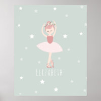 Ballerina Stars Baby Girl Kinderzimmer