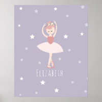 Ballerina Stars Baby Girl Lila Kinderzimmer