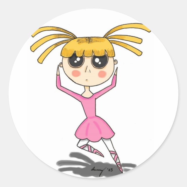 Ballerina Stickers - Set von 20 Jahren (Vorderseite)