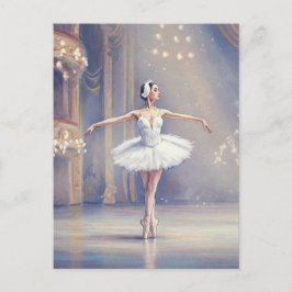 Ballerina Swami binden in der Burg Postkarte