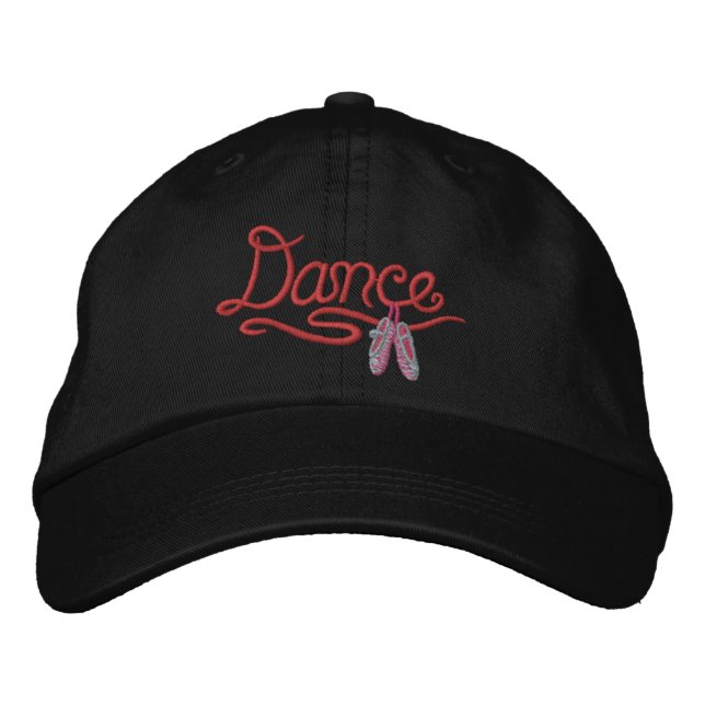 Ballerina - Tanz Bestickte Baseballkappe (Vorderseite)