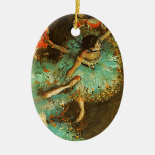 Ballerina Tanz Grüne Tänzerin Edger Degas Malerei Keramikornament