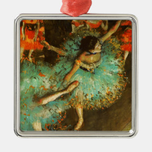 Ballerina Tanz Grüne Tänzerin Edger Degas Malerei Ornament Aus Metall