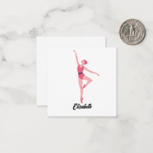 Ballerina-Tanz-Grußkarte – Personalisierter Ballet Mitteilungskarte