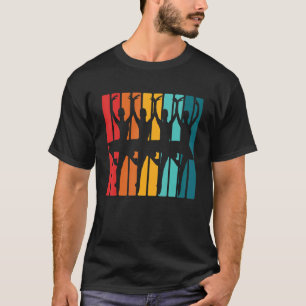 Ballerina Tanz Pirouette Ballettänzer Vertikal T-Shirt
