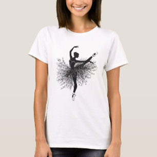 Ballerina Tanz Silhouette T-Shirt   Ballett T-Shir