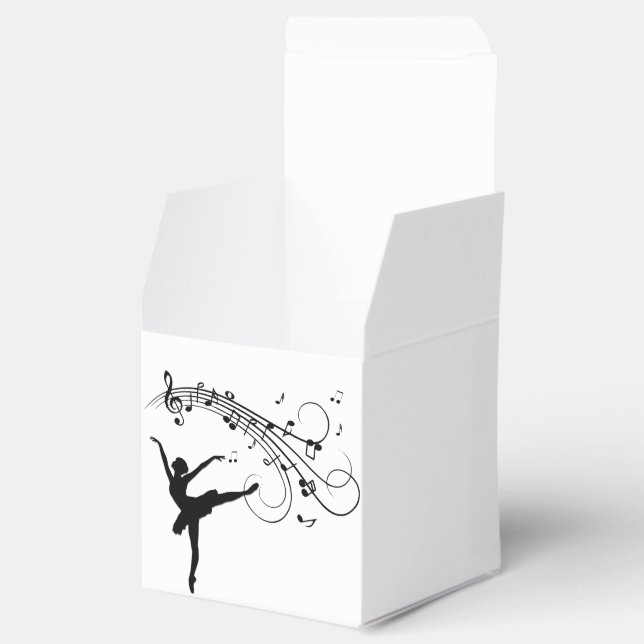 Ballerina Tanz und die Musikanfolger Geschenkschachtel (Geöffnet)