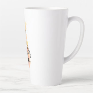 Ballerina tanzt in Farbe Milchtasse