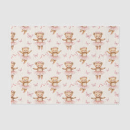 Ballerina Teddy Bears Pink Tutus und Schmetterling Seidenpapier