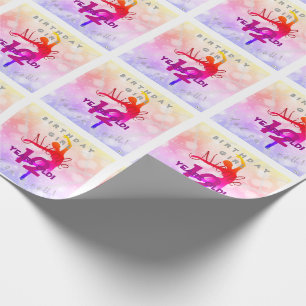 Ballerina Theme Geschenk Wrap Geburtstag HAMbyWG Geschenkpapier