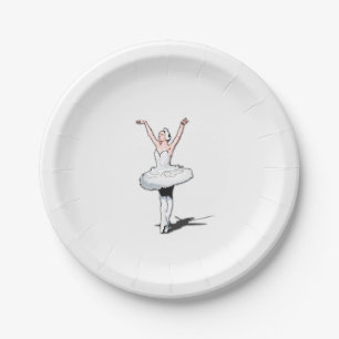 Ballerina-Themed Geburtstags-Party-Papier-Teller Pappteller