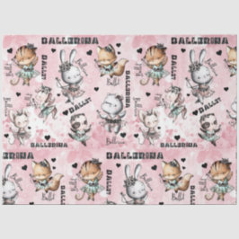 Ballerina-Tiere Seidenpapier
