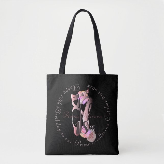 Ballerina Toe Shows Medallion Ihr Event Tasche (Vorderseite)