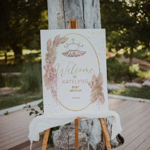 Ballerina Tutu Baby Dusche Begrüßungszeichen