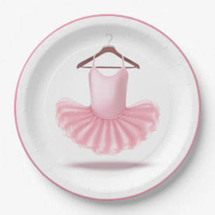 Ballerina Tutu Ballet Rosa Girly Pappteller