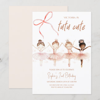 Ballerina Tutu Niedliche Geburtstag Einladung