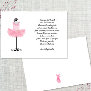 Ballerina Tutu vielen Dank, dass Sie ein Gedicht m Einladung