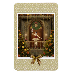 Ballerina und Nutcracker Flexi Magnet