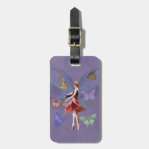 Ballerina und Schmetterlinge Gepäckanhänger