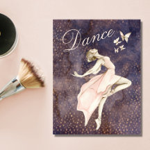 Ballerina und Schmetterlinge tanzen Lila Ballett P