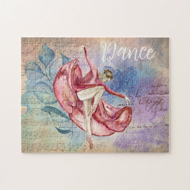 Ballerina und Sheet Music Nature Fantasy Dance (Horizontal)