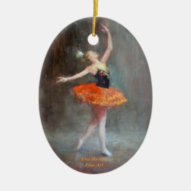 Ballerina-Verzierung Keramik Ornament (Vorne)