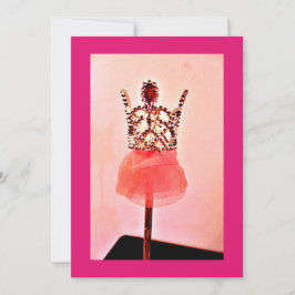 Ballerina Wand Einladung