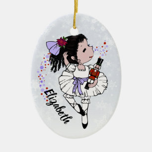 Ballerina-Weihnachtsverzierung Keramikornament