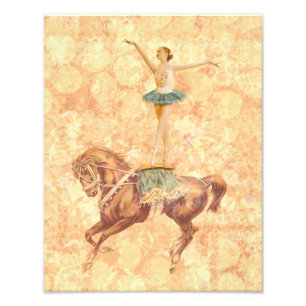 Ballerina zu Pferd Fotodruck