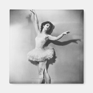 Ballerinaen pointe B&W Magnet