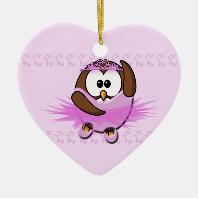 Ballerinaeule Keramikornament (Vorne)