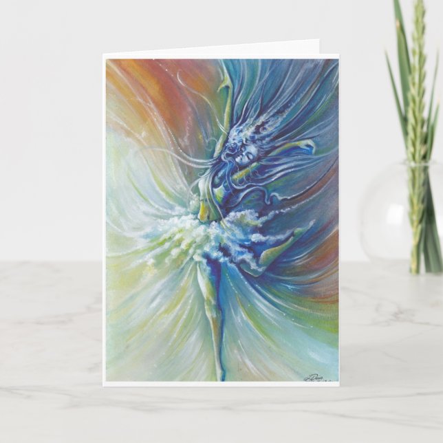 Ballerinagrußkarte Karte (Vorderseite)