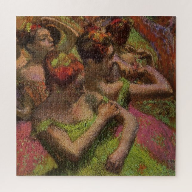 Ballerinas Adjusting Their Dresses (Edgar Degas) (Vertikal)